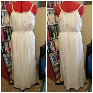 White Grecian Style dress
